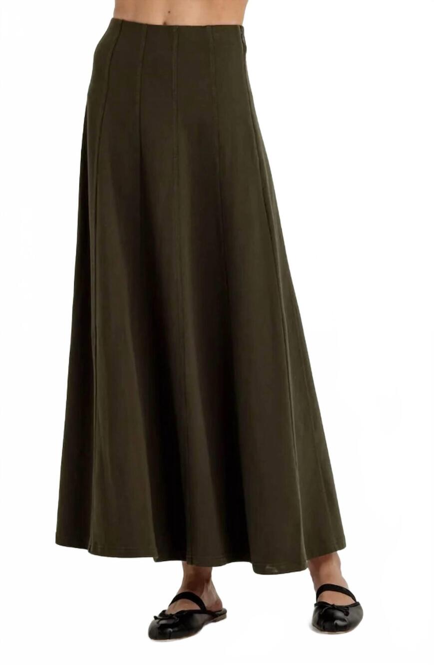 NEW SUNDAYS mallory skirt in moorland green